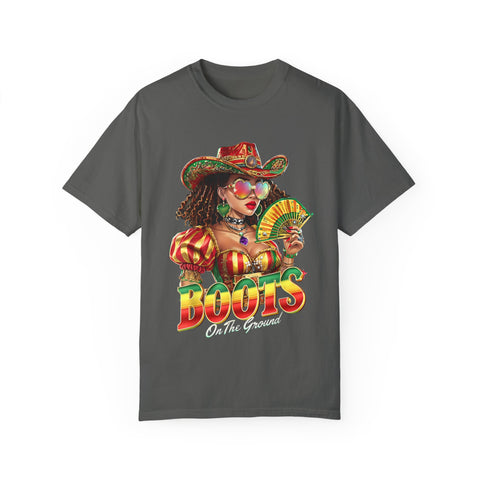 Colorful Boots Themed Unisex T-Shirt - Fun & Festive Design for Celebrations