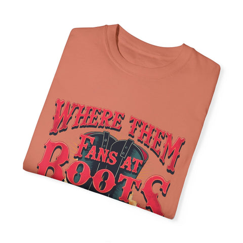 Where Them Fans at Boots Unisex T-Shirt - Perfect for Country Music Lovers