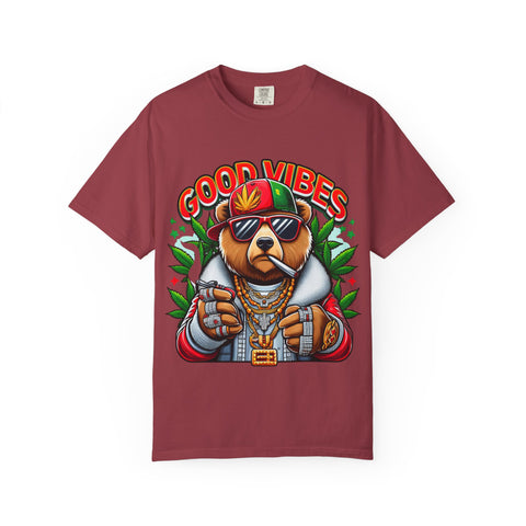 Good Vibes Unisex T-Shirt - Cool Bear Design