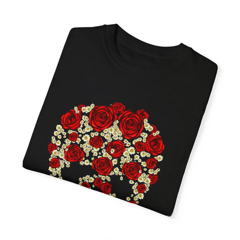 Floral Skull Unisex T-Shirt - Stylish Casual Wear for Creative Souls
