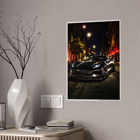 Sleek Car Wall Art - Glossy Poster for Auto Enthusiasts