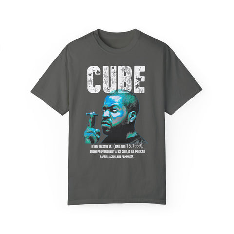 Vintage Cube Unisex Garment-Dyed T-Shirt | Retro Hip Hop Tee