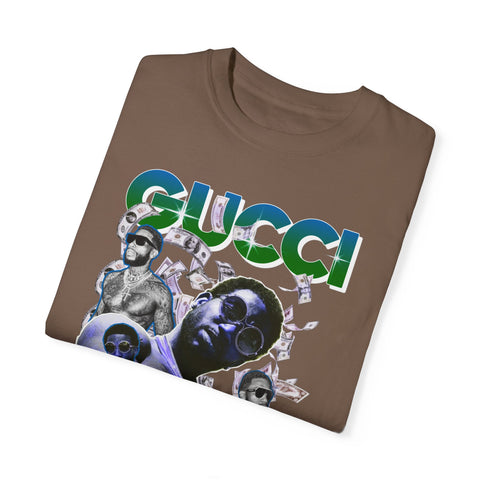 Unisex Garment-Dyed T-shirt - Gucci Mane Graphic Tee