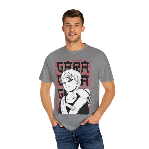 Anime-Inspired Garment-Dyed T-Shirt for Fans