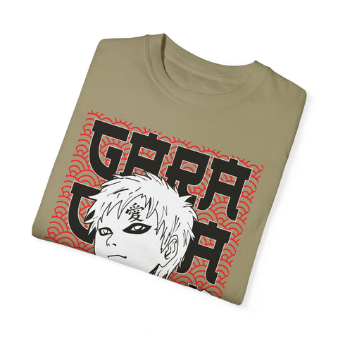Anime-Inspired Garment-Dyed T-Shirt for Fans