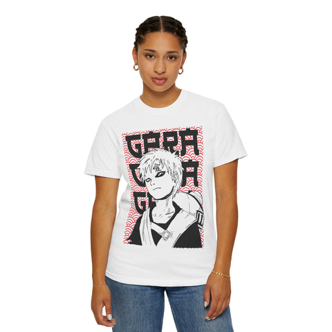 Anime-Inspired Garment-Dyed T-Shirt for Fans