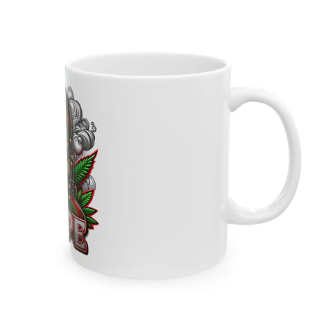Dope Vibe Ceramic Mug - 11oz & 15oz, Stylish Cannabis Culture Design