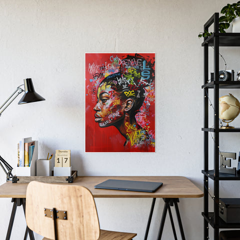 Vibrant Gloss Poster - Urban Art Print with Graffiti Style