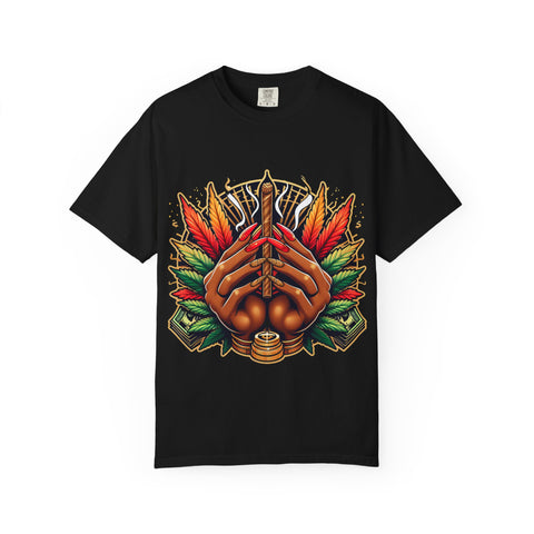 Bohemian Hand-Drawn T-Shirt for Nature Lovers
