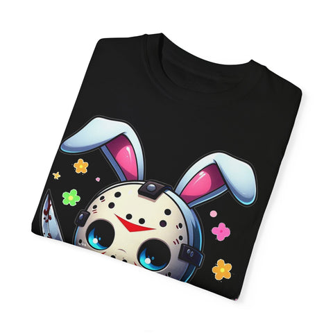 Cute Bunny Horror Unisex T-Shirt - Perfect for Easter Celebrations