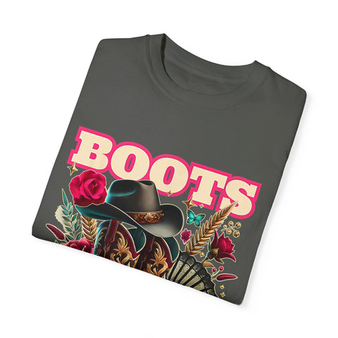 Western Style Graphic Tee - "Boots on the Ground"