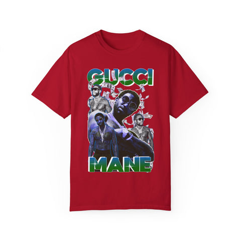 Unisex Garment-Dyed T-shirt - Gucci Mane Graphic Tee