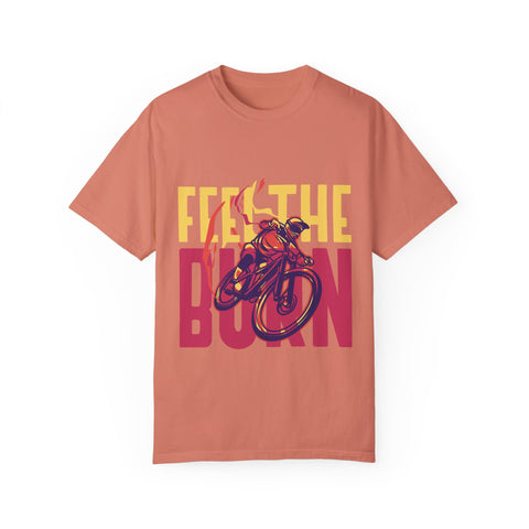 Unisex Feel the Burn Cycling T-Shirt - Perfect for Riders and Fitness Lovers