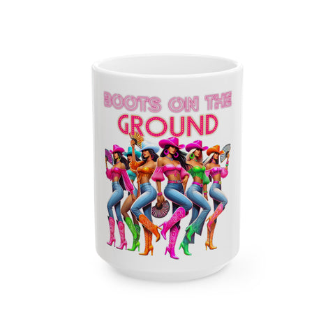 Retro Glam Ceramic Mug - Perfect for Coffee Lovers and Gift Givers!