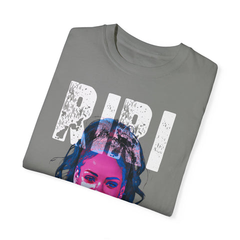 Riri Unisex Garment-Dyed T-Shirt - Trendy Graphic Tee for Music Lovers