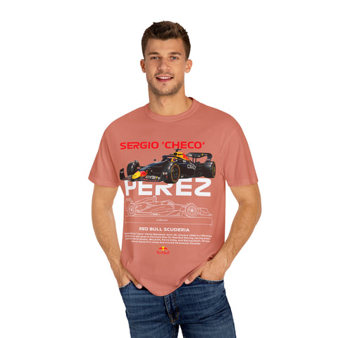 Sergio 'Checo' Perez Unisex Garment-Dyed T-Shirt - Red Bull Racing Fan Tee