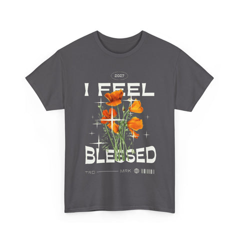 I Feel Blessed Unisex Heavy Cotton Tee - Perfect for Everyday Comfort