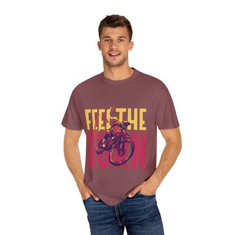 Unisex Feel the Burn Cycling T-Shirt - Perfect for Riders and Fitness Lovers