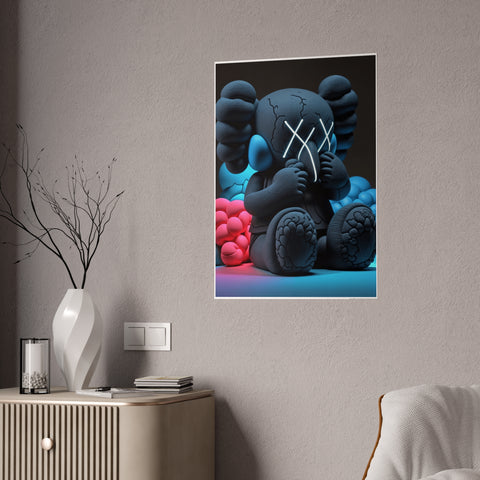 Modern Art Gloss Poster | Trendy Elephant Wall Art for Home Decor