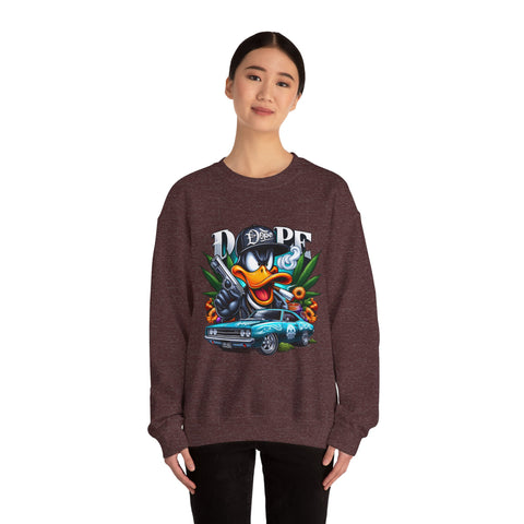 Cool Duck Graphic Crewneck Sweatshirt - Unisex Heavy Blend™ - DOPE Design