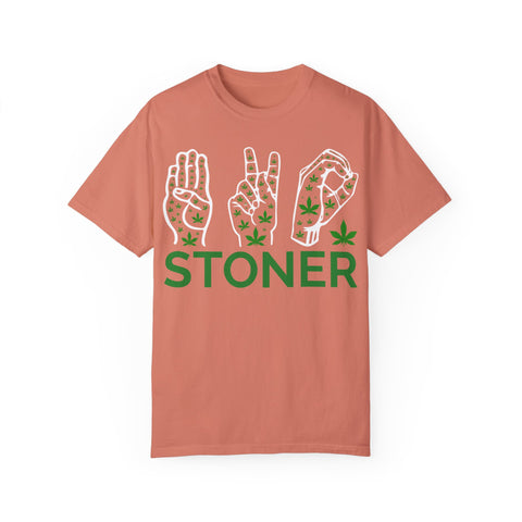 Unisex Stoner T-Shirt - Stylish Garment-Dyed Tee for Chill Vibes