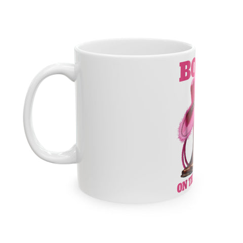Boozy Cowgirl Ceramic Mug - Fun Drinkware for Western Lovers