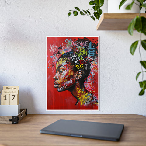 Vibrant Gloss Poster - Urban Art Print with Graffiti Style