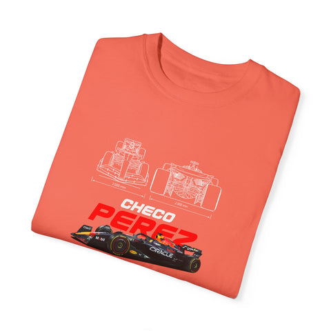 Checo Pérez Unisex Garment-Dyed T-Shirt - Formula 1 Racing Tee