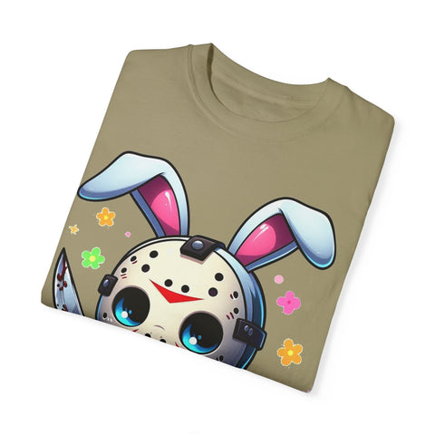 Cute Bunny Horror Unisex T-Shirt - Perfect for Easter Celebrations