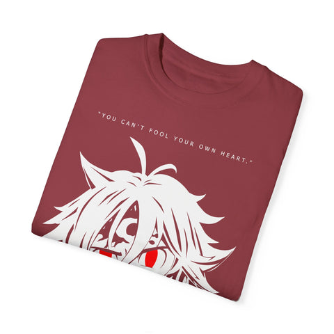 Anime-Inspired Unisex T-Shirt – 'You Can't Fool Your Own Heart' Design