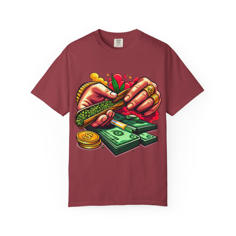 Cool Cannabis Money T-Shirt | Unisex Garment-Dyed Tee