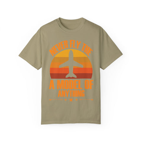 Vintage-Inspired Travel T-Shirt - "Never Fly the A Model of Anything"