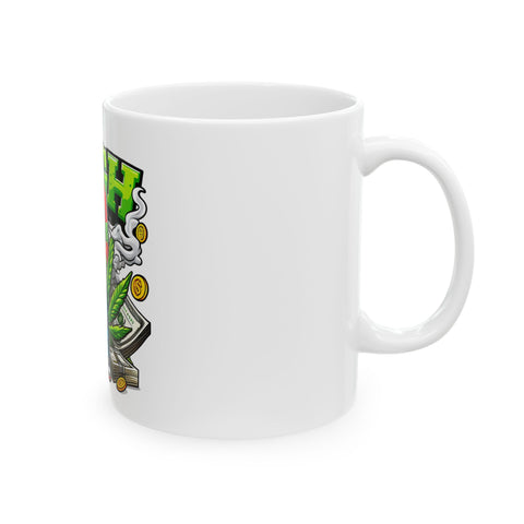 Cool Skeleton Weed Mug - Perfect for Cannabis Enthusiasts
