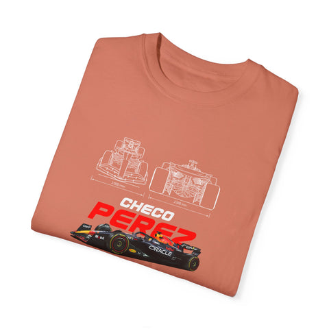 Checo Pérez Unisex Garment-Dyed T-Shirt - Formula 1 Racing Tee