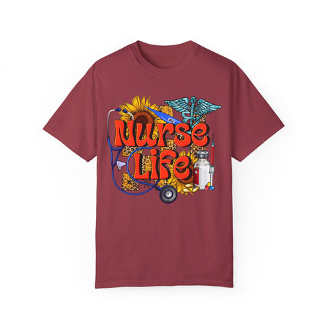 Nurse Life T-Shirt - Garment-Dyed Tee for Healthcare Heroes