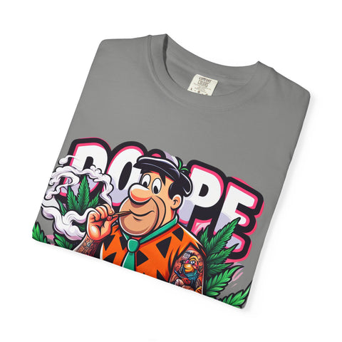 Retro Cool Unisex Garment-Dyed T-Shirt - 'Dope' Graphic with Classic Car