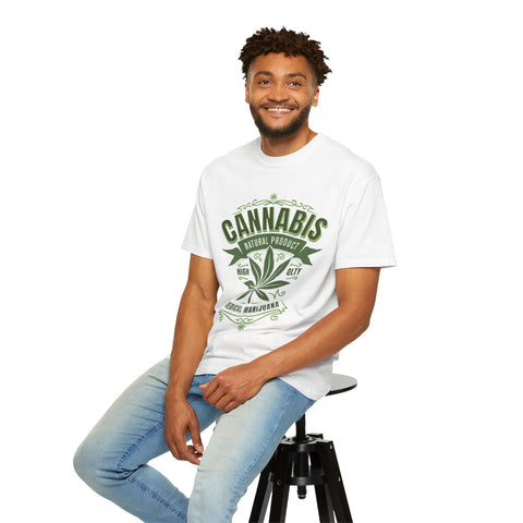 Unisex Cannabis T-Shirt - Natural Product Design