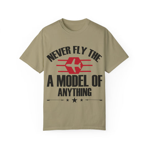Unisex Airplane Graphic T-Shirt - 'Never Fly the A Model of Anything'
