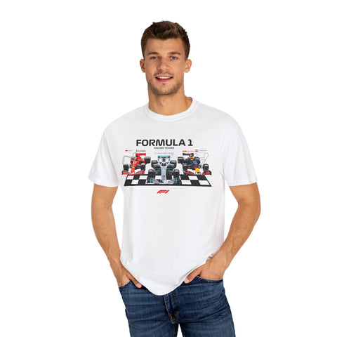 Formula 1 Racing Unisex Garment-Dyed T-shirt - Perfect for Fans and Race Day