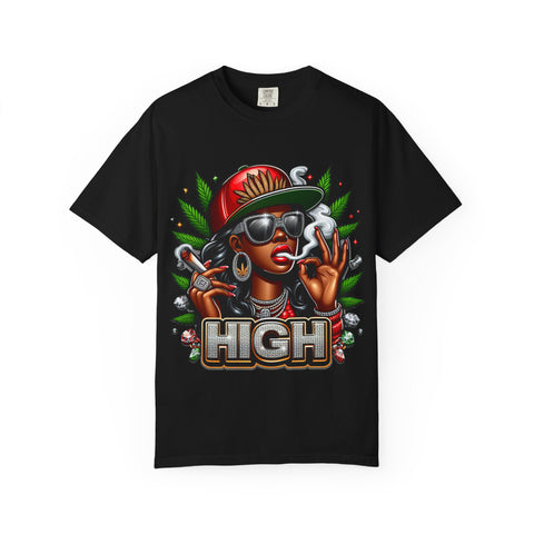 High Vibes Unisex Garment-Dyed T-shirt