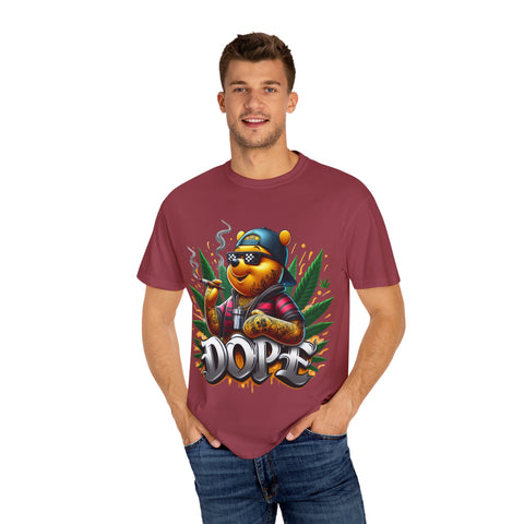 Cool Cannabis Bear Unisex T-Shirt - 'DOPE' Design