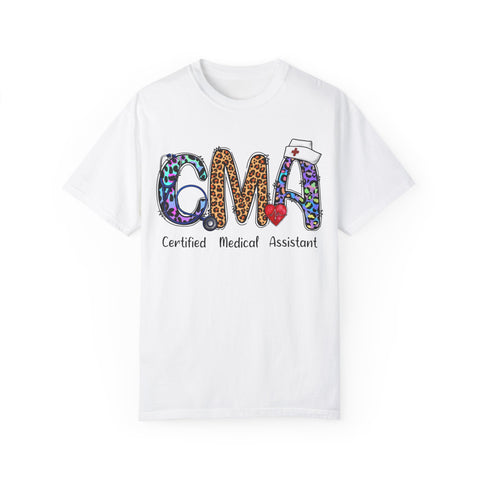 CMA Certified Medical Assistant T-Shirt - Fun Animal Print Unisex Tee
