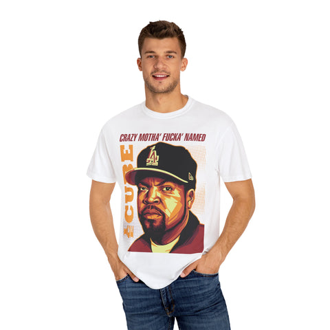 Unisex Garment-Dyed T-Shirt - 'Crazy Motha' Fucka' Named Ice Cube Graphic Tee