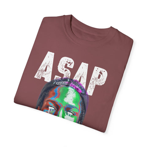 Unisex Garment-Dyed T-Shirt - Vibrant ASAP Graphic Tee