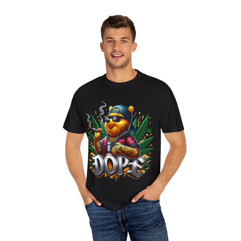 Cool Cannabis Bear Unisex T-Shirt - 'DOPE' Design