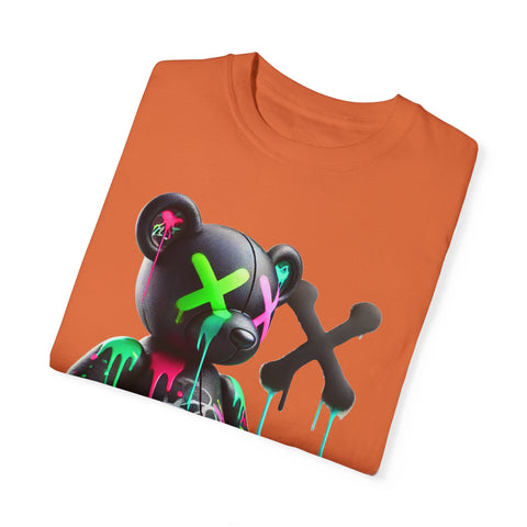 Graffiti Bear Unisex Garment-Dyed T-Shirt