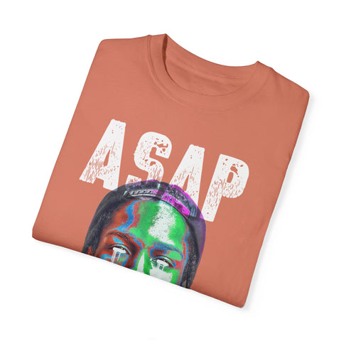 Unisex Garment-Dyed T-Shirt - Vibrant ASAP Graphic Tee