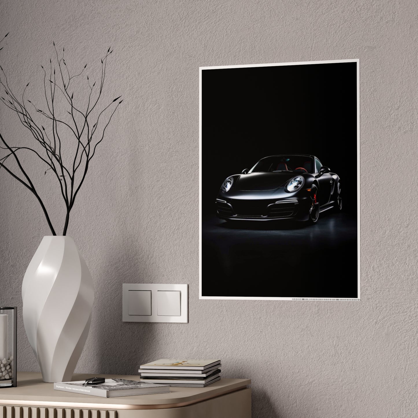 Sleek Luxury Car Gloss Poster - Perfect for Auto Enthusiasts & Home Decor