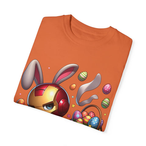 Easter Bunny Iron Man T-Shirt - Unisex Garment-Dyed Tee