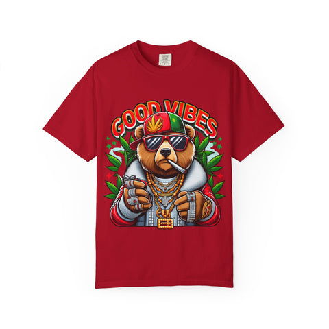 Good Vibes Unisex T-Shirt - Cool Bear Design